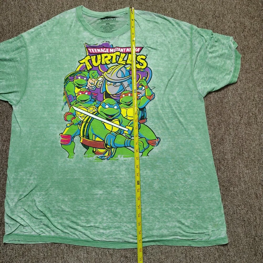 TEENAGE MUTANT NINJA TURTLES T-Shirt Men 2XL Green Shredder Ninja Graphic Tee - Picture 9 of 10